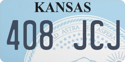 KS license plate 408JCJ