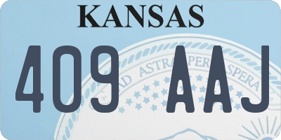 KS license plate 409AAJ