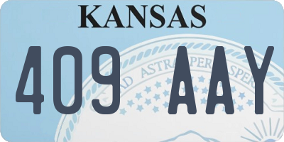 KS license plate 409AAY
