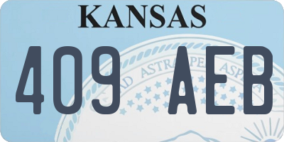 KS license plate 409AEB