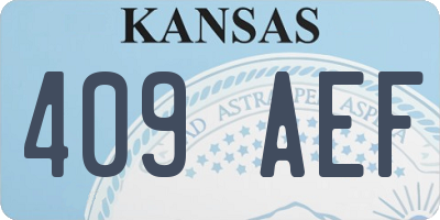 KS license plate 409AEF