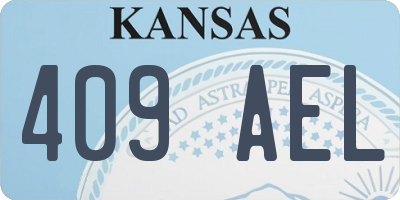 KS license plate 409AEL