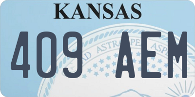 KS license plate 409AEM