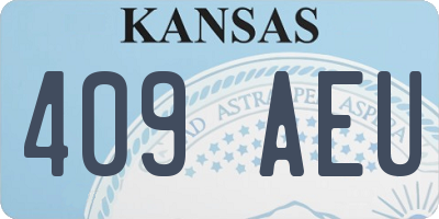 KS license plate 409AEU