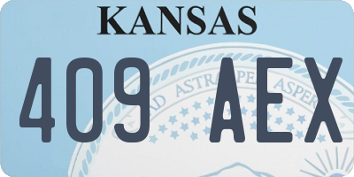 KS license plate 409AEX