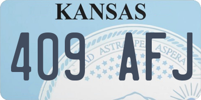 KS license plate 409AFJ