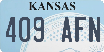 KS license plate 409AFN