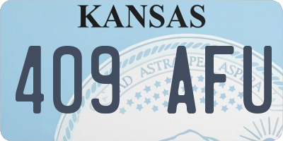 KS license plate 409AFU
