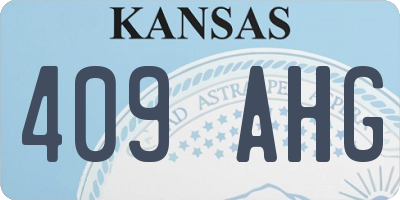 KS license plate 409AHG