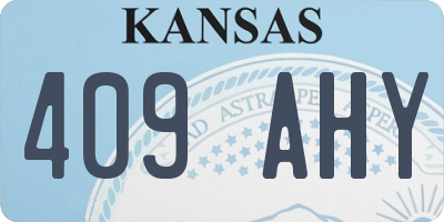 KS license plate 409AHY