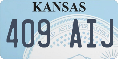 KS license plate 409AIJ