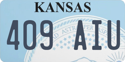 KS license plate 409AIU