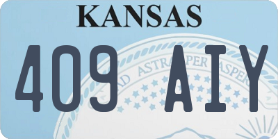 KS license plate 409AIY