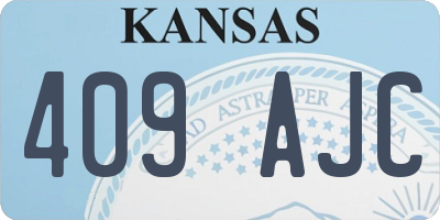 KS license plate 409AJC