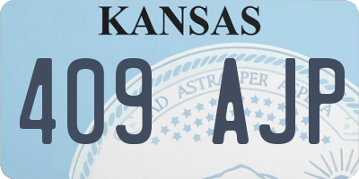 KS license plate 409AJP