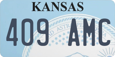 KS license plate 409AMC