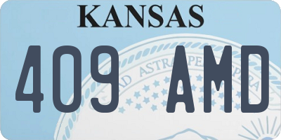 KS license plate 409AMD