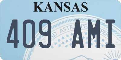 KS license plate 409AMI