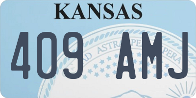 KS license plate 409AMJ