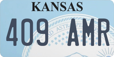 KS license plate 409AMR