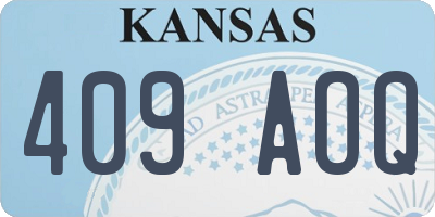 KS license plate 409AOQ