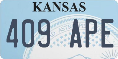 KS license plate 409APE