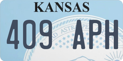 KS license plate 409APH