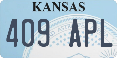 KS license plate 409APL