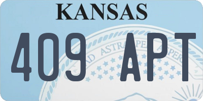 KS license plate 409APT