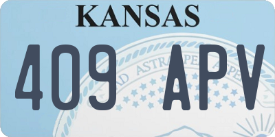 KS license plate 409APV