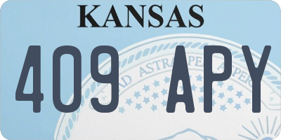 KS license plate 409APY