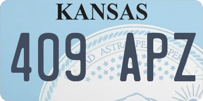 KS license plate 409APZ