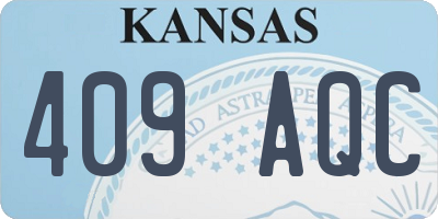 KS license plate 409AQC