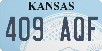 KS license plate 409AQF