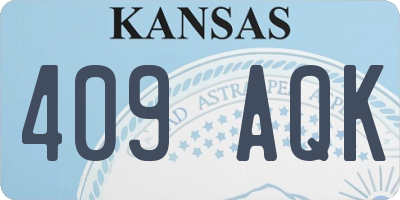 KS license plate 409AQK