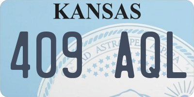 KS license plate 409AQL
