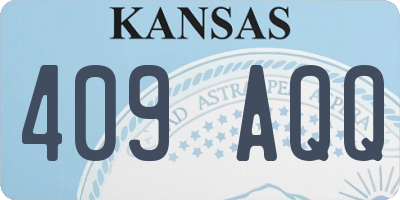 KS license plate 409AQQ
