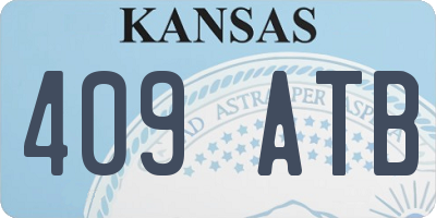 KS license plate 409ATB
