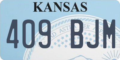 KS license plate 409BJM