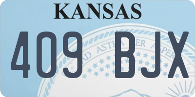KS license plate 409BJX
