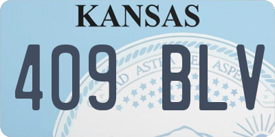 KS license plate 409BLV