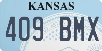 KS license plate 409BMX