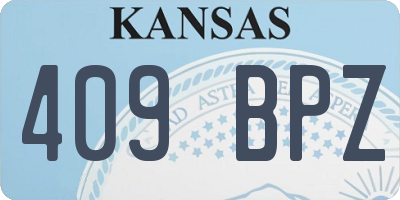 KS license plate 409BPZ