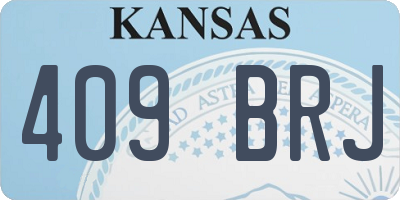 KS license plate 409BRJ