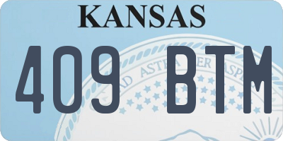 KS license plate 409BTM