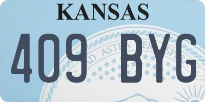 KS license plate 409BYG