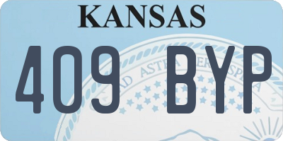 KS license plate 409BYP