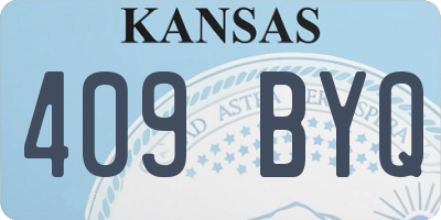 KS license plate 409BYQ