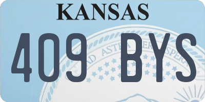 KS license plate 409BYS