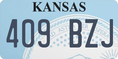 KS license plate 409BZJ